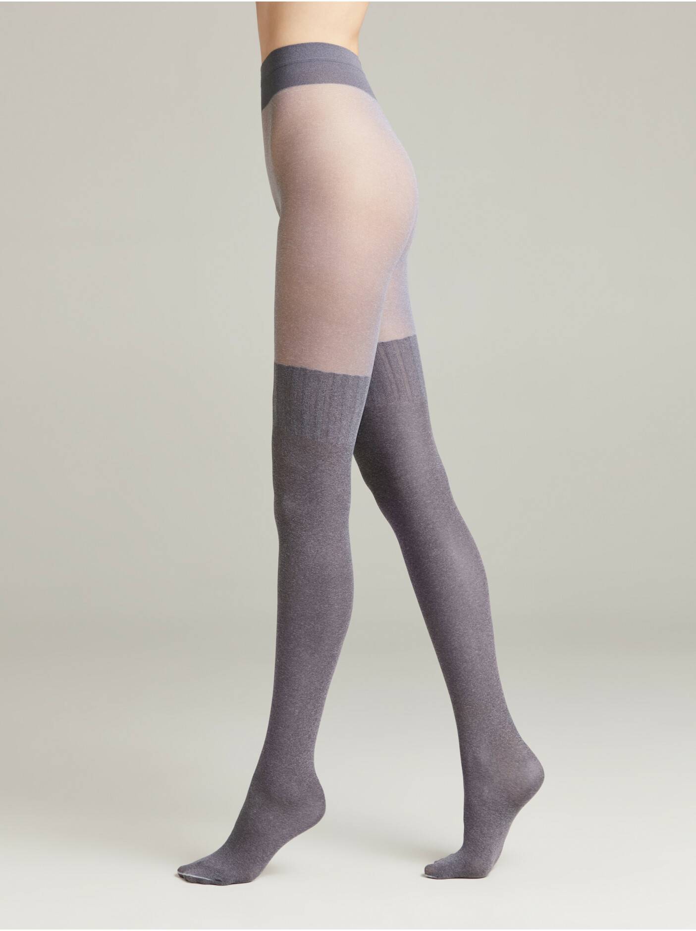 Conte Erica 60 Den - Fantasy Opaque Tights for Women with Imitation Mélange Golfs (12С-7СП)