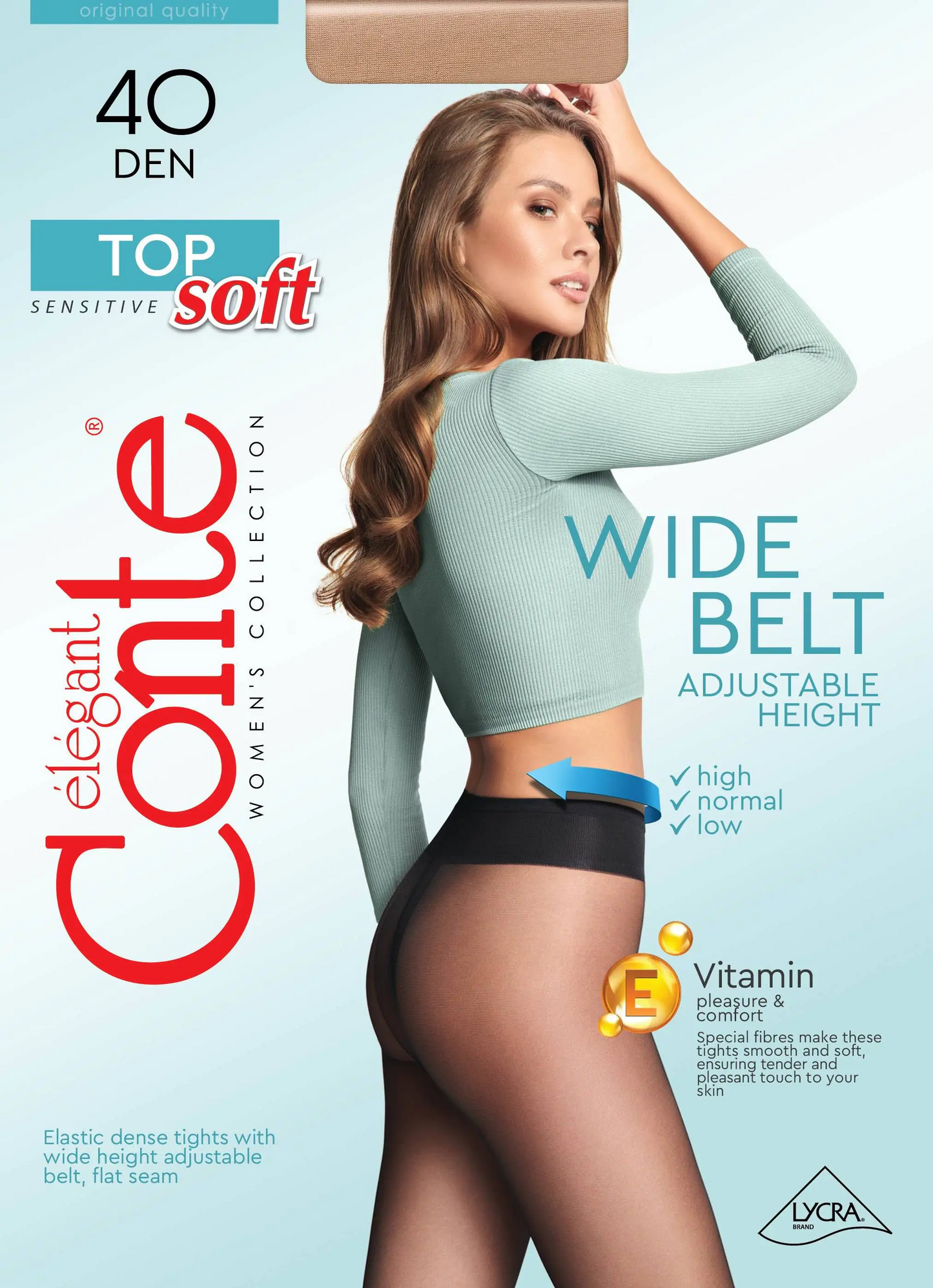 Conte Top Soft 40 Den - Classic Tights for Women with Vitamin E (14С-37СП)