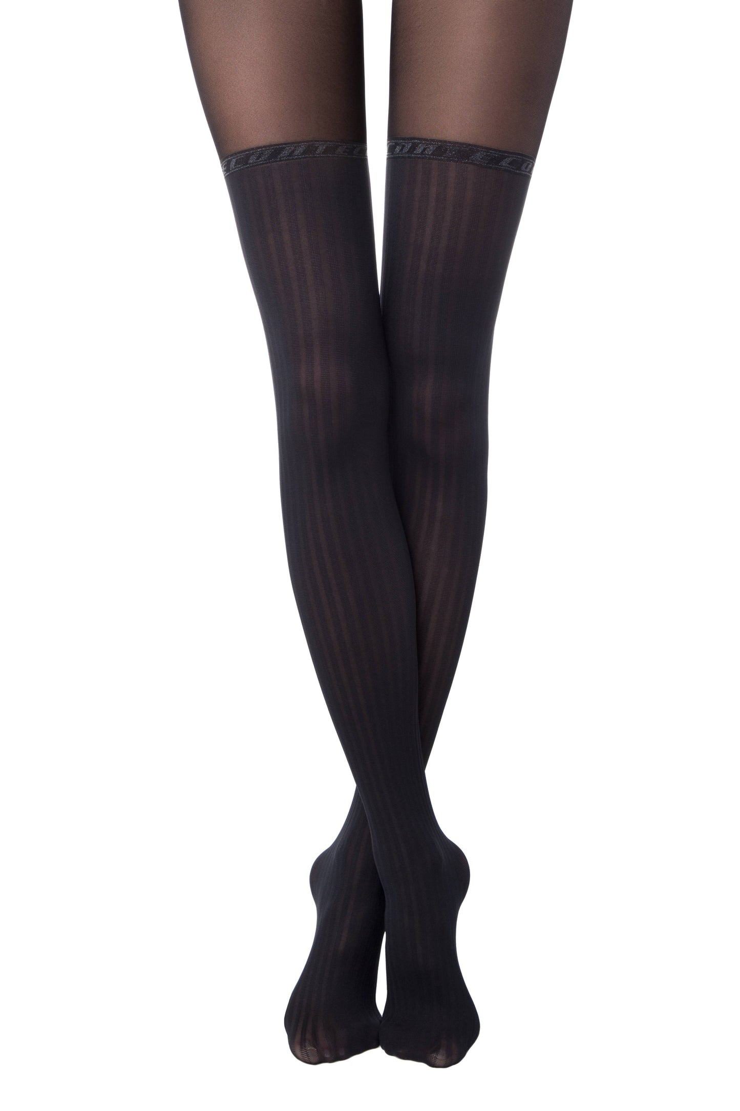 Conte Glam 40 Den - Fantasy Tights for Women with Stockings Imitation (19С-240СП)