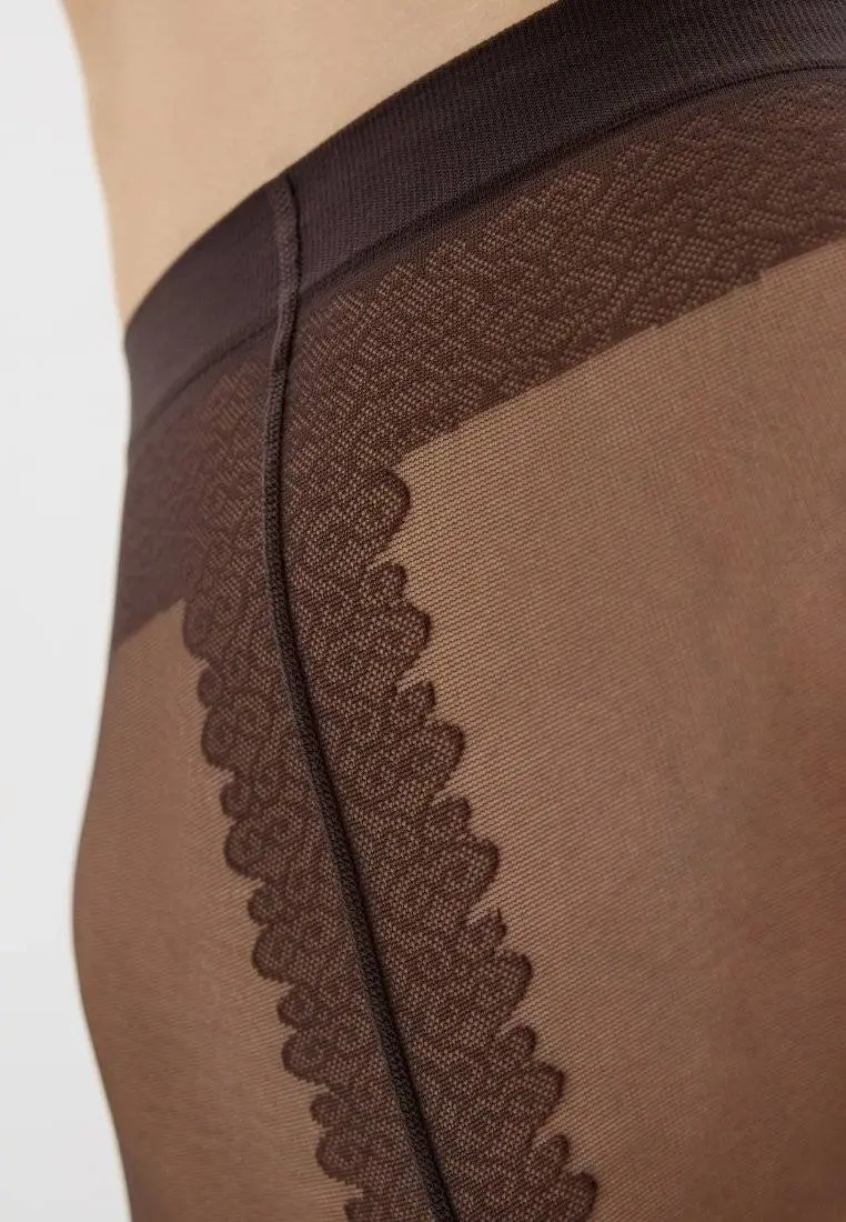 Conte Glam 40 Den - Fantasy Tights for Women with Stockings Imitation (19С-240СП)