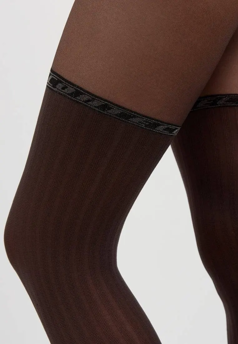 Conte Glam 40 Den - Fantasy Tights for Women with Stockings Imitation (19С-240СП)