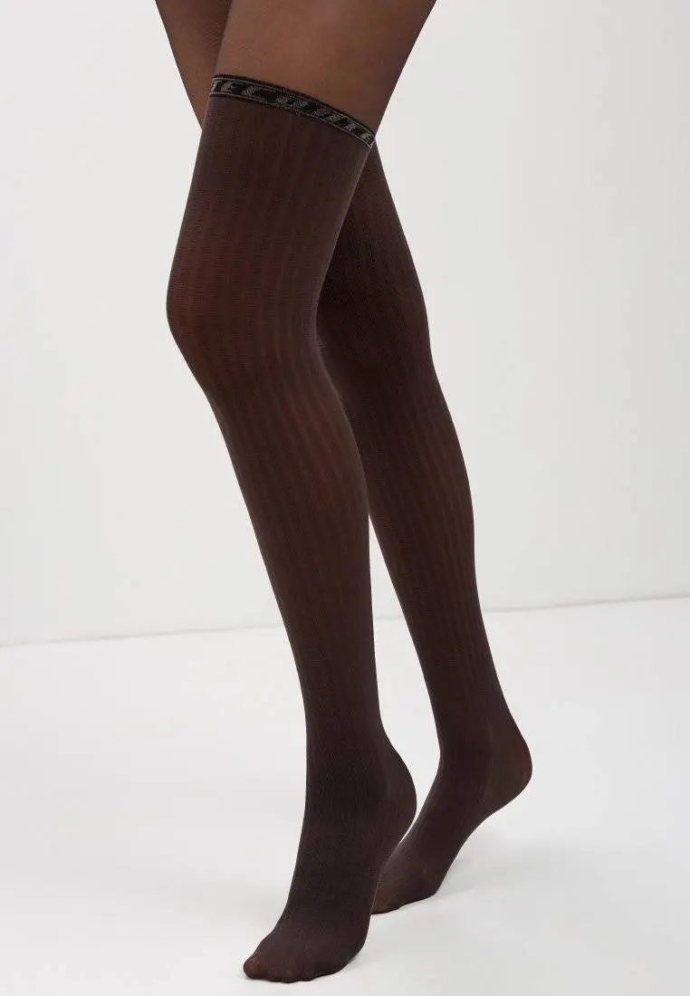 Conte Glam 40 Den - Fantasy Tights for Women with Stockings Imitation (19С-240СП)