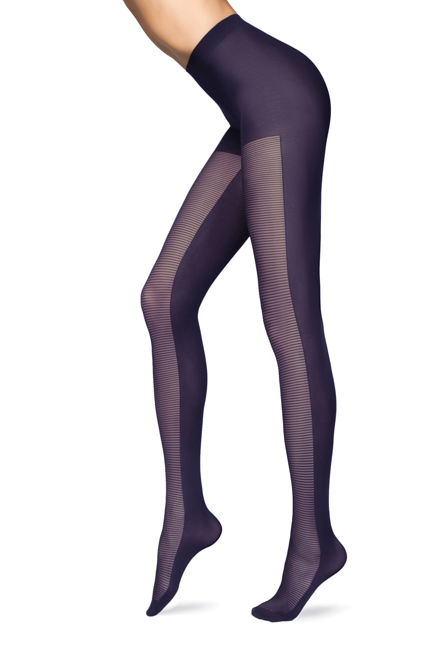 Conte Alliance 60 Den - Fantasy Opaque Tights for Women with "horizontal stripes" on the front (16С-135СП)