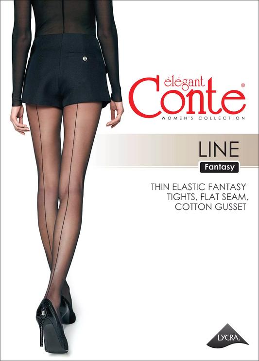 Conte Line 20 Den - Fantasy Tights for Women with an imitation seam (20С-45СП)