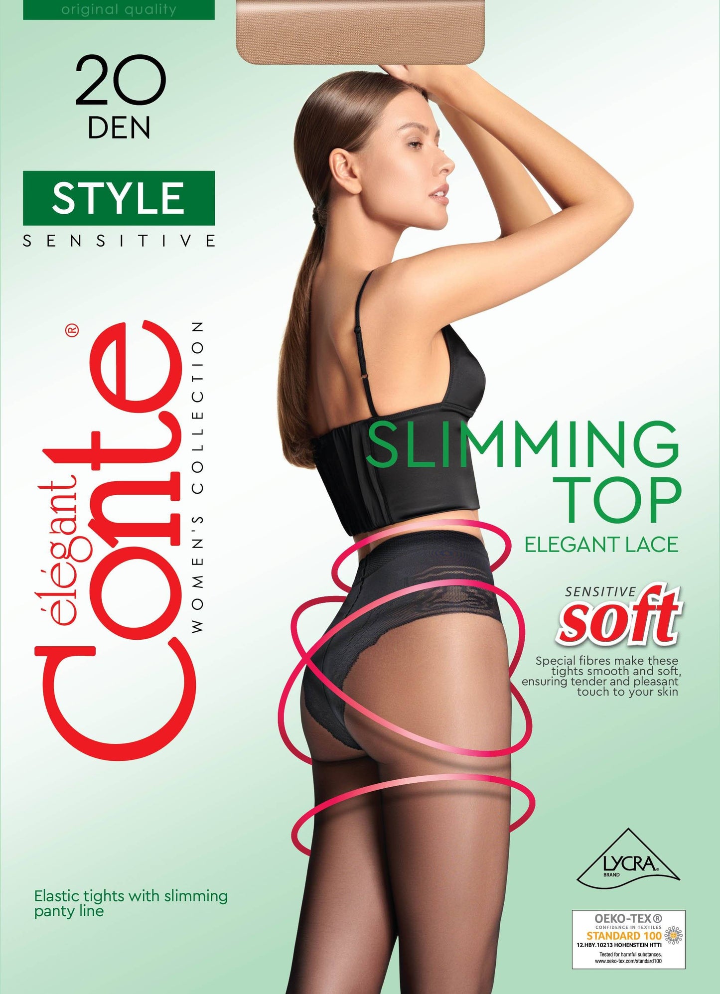 Conte Style Soft 20 Den - Bikini Shaping Tights for Women (8С-73СП)