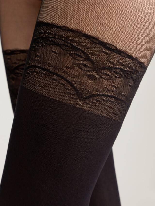 Conte Delight 50 Den - Fantasy Tights for Women "imitation stockings with openwork slimming panties" (16С-129СП)