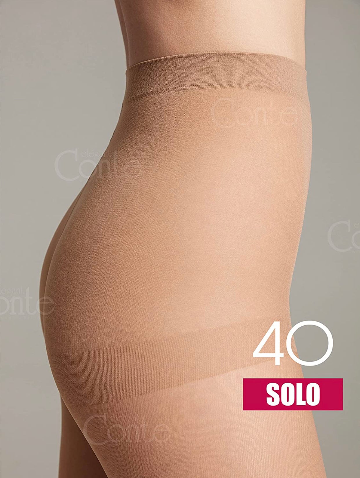 Conte Solo 40 Den - Classic Tights for Women with a Reinforced Shorts (8С-38СП)